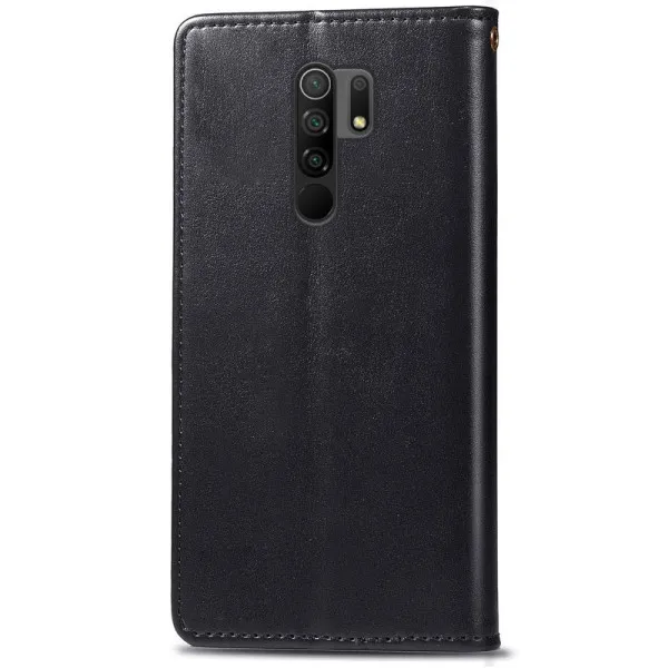 Шкіряний чохол-книжка GETMAN Gallant (PU) для Xiaomi Redmi Note 8 Pro — Чорний — фото 4