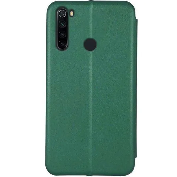 Кожаный чехол-книжка Classy для Xiaomi Redmi Note 8T — Зеленый — фото 2