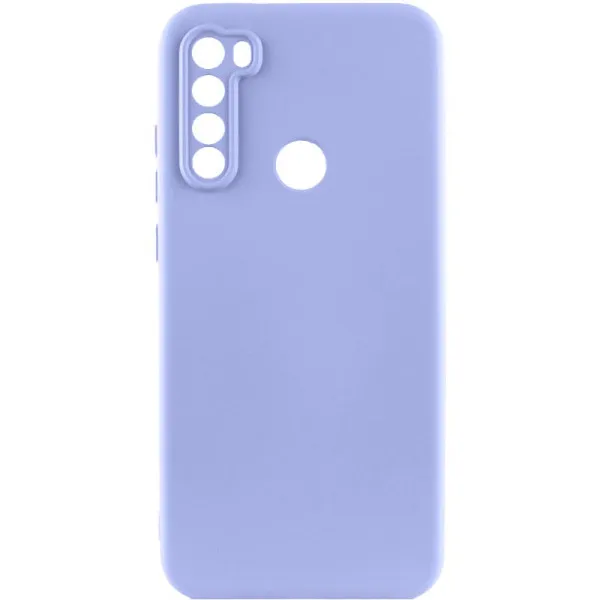 Чехол TPU GETMAN Liquid Silk Full Camera для Xiaomi Redmi Note 8T — Сиреневый