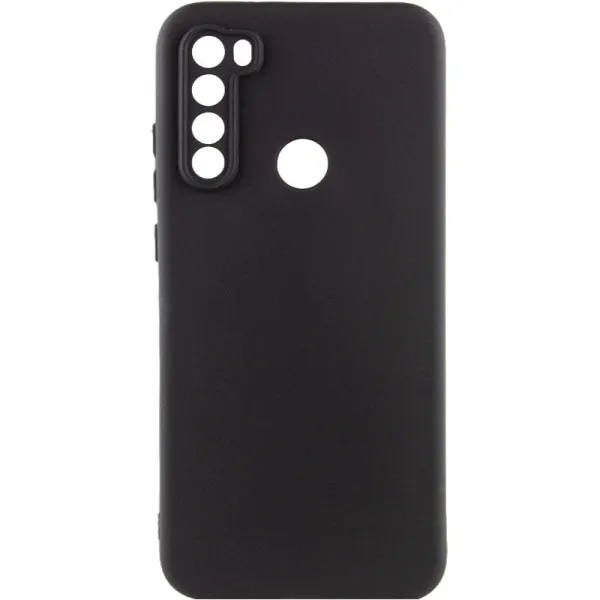 Чехол TPU GETMAN Liquid Silk Full Camera для Xiaomi Redmi Note 8T — Черный — фото 1