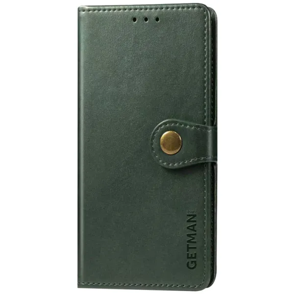 Шкіряний чохол-книжка GETMAN Gallant (PU) для Xiaomi Redmi Note 9 / Redmi 10X — Зелений — фото 1 Шкіряний чохол-книжка GETMAN Gallant (PU) для Xiaomi Redmi Note 9 / Redmi 10X — Зелений — фото 1