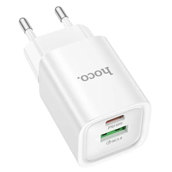 МЗП Hoco C149A Charm PD30W+QC3.0 (1USB-A/1C) — Білий — фото 2