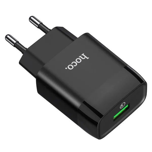 СЗУ Hoco C72Q Glorious QC3.0 18W (1USB-A) — Черный — фото 3