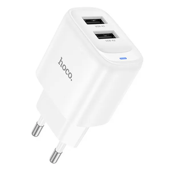 СЗУ Hoco C141A Smart 2.1A (2USB-A) — Белый — фото 1