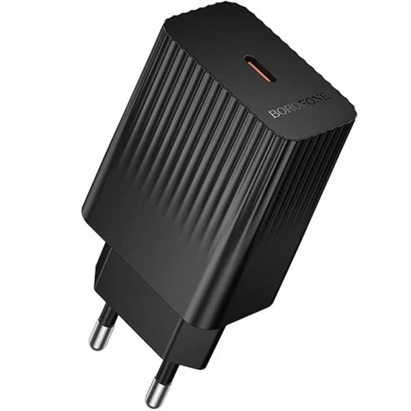 СЗУ Borofone BAS73A Source PD20W (1USB-C) — Черный — фото 1