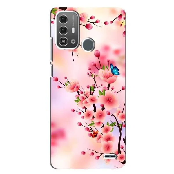 Чехол с рисунком «Бабочки на сакуре» для ZTE Blade A53 Pro Чехол с рисунком «Бабочки на сакуре» для ZTE Blade A53 Pro