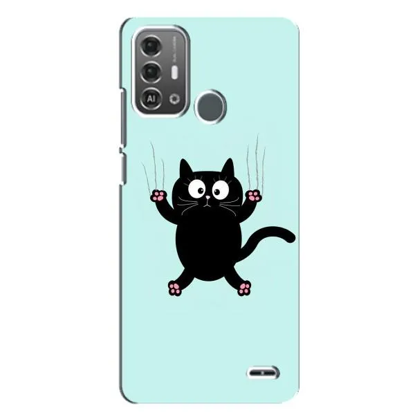Чехол с рисунком «Падающий кот» для ZTE Blade A53 Pro