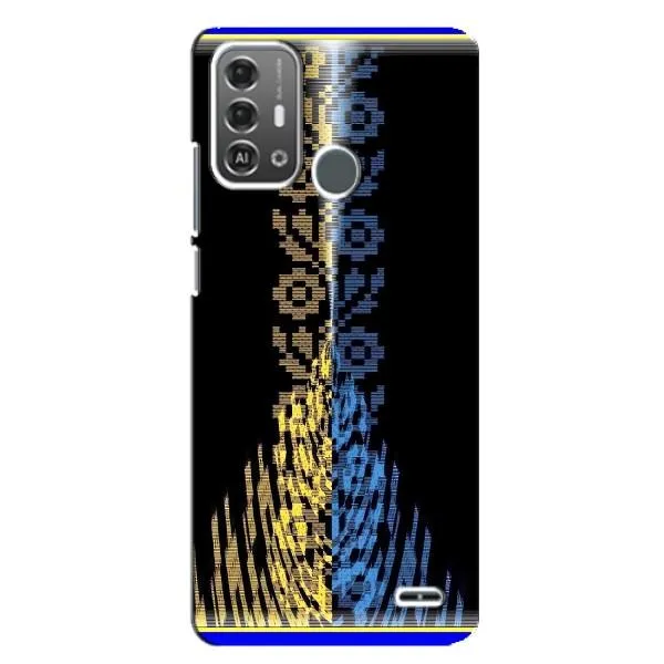 Чехол с рисунком «Патриотическая вышиванка» для ZTE Blade A53 Pro