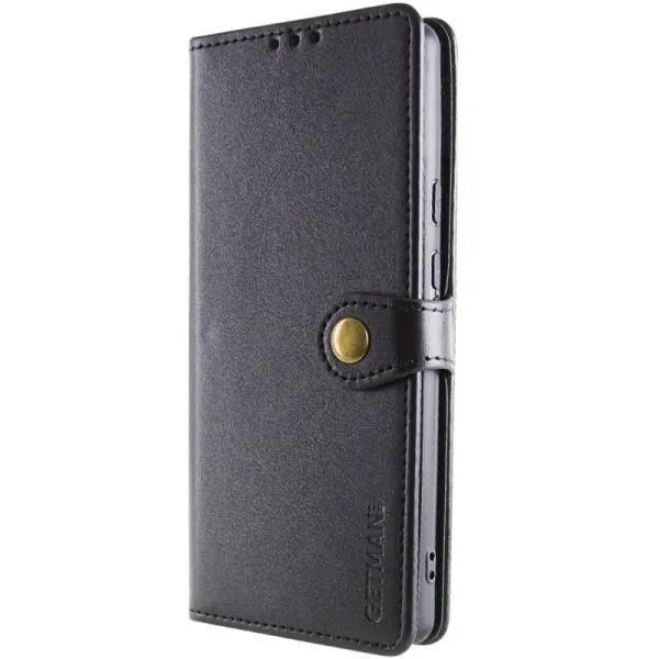Кожаный чехол-книжка GETMAN Gallant (PU) для ZTE Blade A55 4G — Черный — фото 2