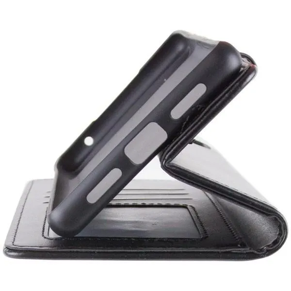 Кожаный чехол-книжка GETMAN Gallant (PU) для ZTE Blade A55 4G — Черный — фото 3