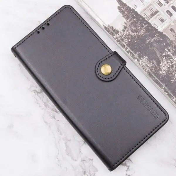 Кожаный чехол-книжка GETMAN Gallant (PU) для ZTE Blade A55 4G — Черный — фото 4