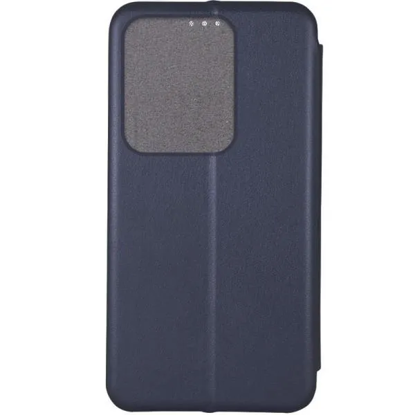 Кожаный чехол-книжка Classy для ZTE Blade A55 4G — Темно-синий — фото 3