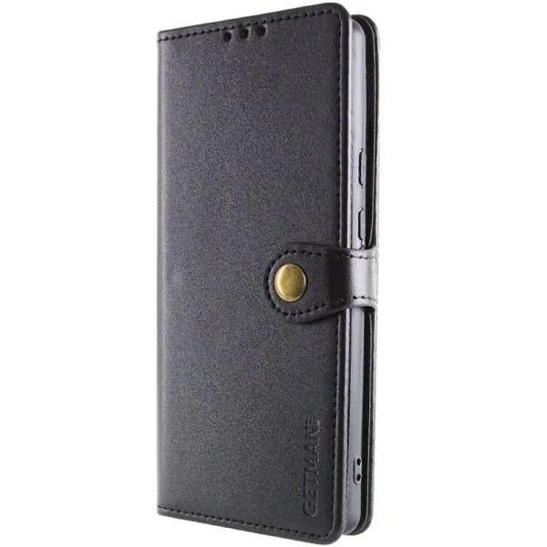 Кожаный чехол-книжка GETMAN Gallant (PU) для ZTE Blade A75 4G — Черный — фото 2