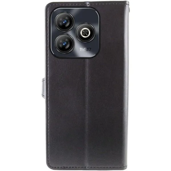 Кожаный чехол-книжка GETMAN Gallant (PU) для ZTE Blade A75 4G — Черный — фото 5