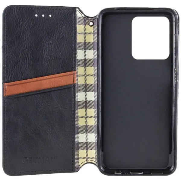 Кожаный чехол-книжка GETMAN Cubic (PU) для ZTE Nubia V60 — Черный — фото 3 Кожаный чехол-книжка GETMAN Cubic (PU) для ZTE Nubia V60 — Черный — фото 3
