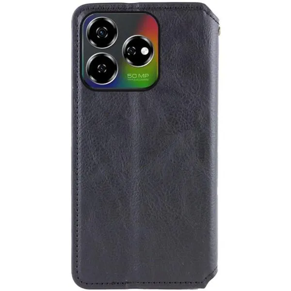 Кожаный чехол-книжка GETMAN Cubic (PU) для ZTE Nubia V60 — Черный — фото 4 Кожаный чехол-книжка GETMAN Cubic (PU) для ZTE Nubia V60 — Черный — фото 4
