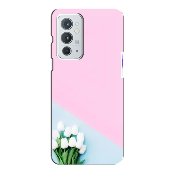 Чехол с рисунком «Белые тюльпаны» для OnePlus 9RT