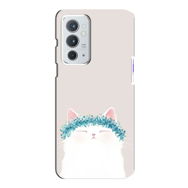 Чехол с рисунком «Белый котик» для OnePlus 9RT Чехол с рисунком «Белый котик» для OnePlus 9RT