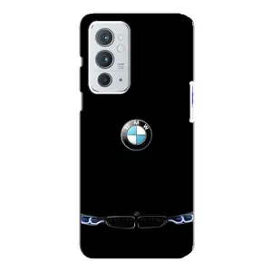 Силіконовий бампер з картинкою машини на OnePlus 9RT (Чорний BMW)