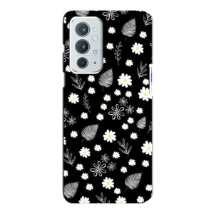 Чохли з тематикою "КВІТИ" на OnePlus 9RT (цвітіння на чорному)