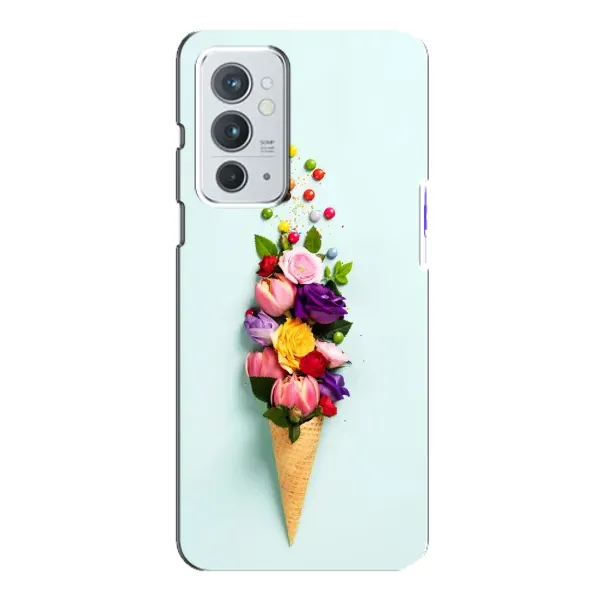 Чехол с рисунком «Цветок-мороженное» для OnePlus 9RT Чехол с рисунком «Цветок-мороженное» для OnePlus 9RT