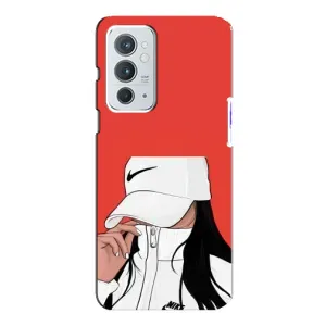 Силиконовый Чехол на OnePlus 9RT с картинкой Стильных Девушек (Девушка Nike)