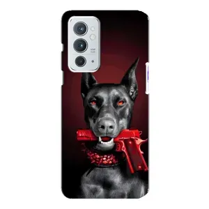 Чехол ДОБЕРМАН для OnePlus 9RT (Доберман злой)