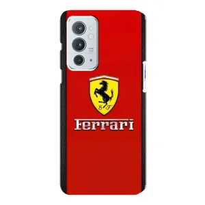 Силіконовий бампер з картинкою машини на OnePlus 9RT (Ferrari Logo)