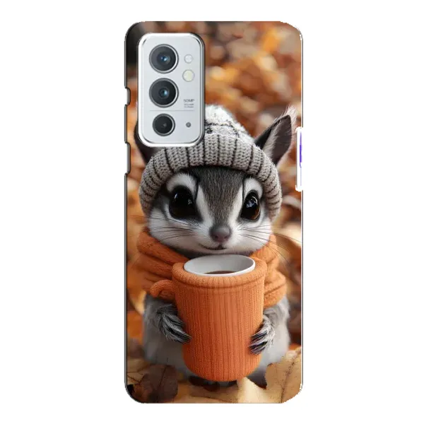 Чехол с рисунком «Грызунчик с кофе» для OnePlus 9RT Чехол с рисунком «Грызунчик с кофе» для OnePlus 9RT