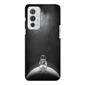 Силиконовый Чехол с принтом "Космонавты" на OnePlus 9RT (Космонавт романтик)