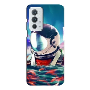 Силиконовый Чехол с принтом "Космонавты" на OnePlus 9RT (Космонавт в воде)