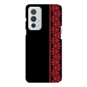 Силиконовый Чехол на OnePlus 9RT (Красная Вышиванка)