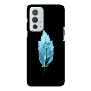 Чехол с картинками на черном фоне для OnePlus 9RT (Листочек)