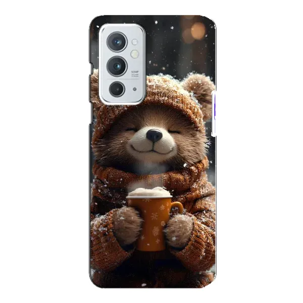 Чехол с рисунком «Медвежонок с кофе» для OnePlus 9RT Чехол с рисунком «Медвежонок с кофе» для OnePlus 9RT