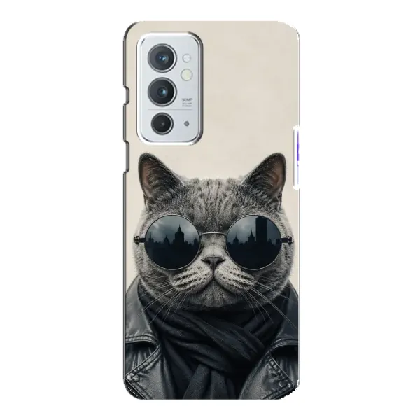 Чехол с рисунком «Модный кот» для OnePlus 9RT Чехол с рисунком «Модный кот» для OnePlus 9RT