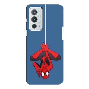 Чехол Супергерой Человека Паука на OnePlus 9RT (На паутине)