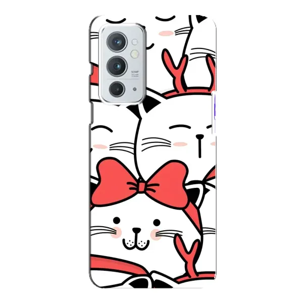 Чехол с рисунком «Новогодние котики» для OnePlus 9RT