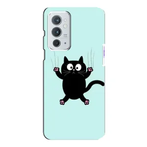 Силиконовый чехол с котиком для OnePlus 9RT (Падающий кот)