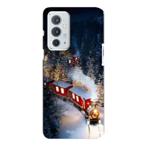 Силіконовий бампер на різдво для OnePlus 9RT (Потяг)