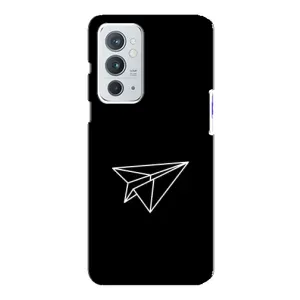 Чехол с картинками на черном фоне для OnePlus 9RT (Самолетик)
