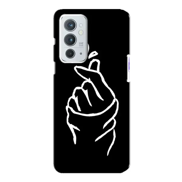 Чехол с рисунком «Сердце на черном» для OnePlus 9RT