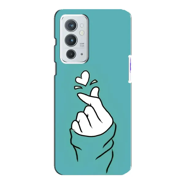 Чехол с рисунком «Сердечко на бирюзовом» для OnePlus 9RT