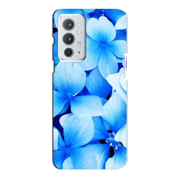 Чехол с рисунком «Синие цветы» для OnePlus 9RT Чехол с рисунком «Синие цветы» для OnePlus 9RT