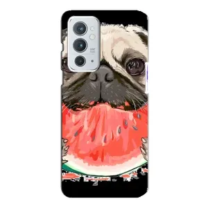 Чехол (ТПУ) Милые собачки для OnePlus 9RT (Смешной Мопс)
