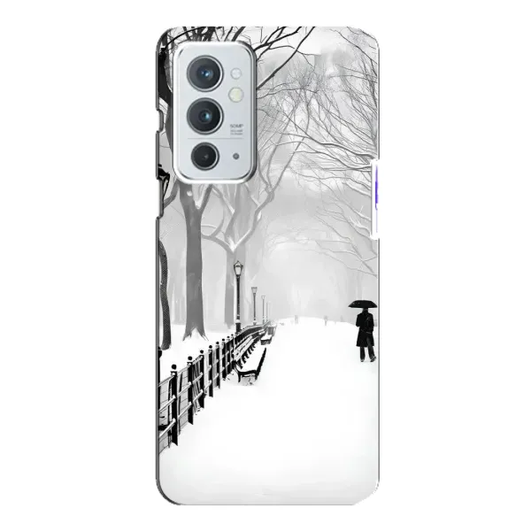 Чехол с рисунком «Снегом замело» для OnePlus 9RT Чехол с рисунком «Снегом замело» для OnePlus 9RT