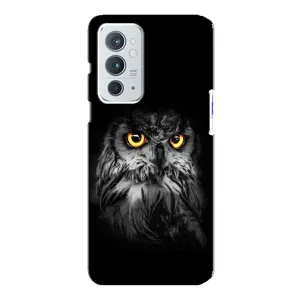 Чехлы с принтом СОВЫ для OnePlus 9RT (Сова на чёрном)