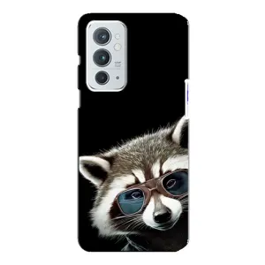 Силиконовый Чехол с Енотами на OnePlus 9RT (Стильный Енот)