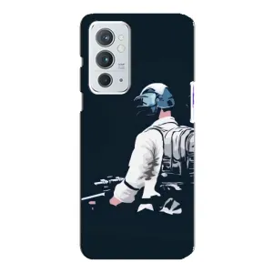 Силиконовый чехол с картинкой "Герой Pubg" на OnePlus 9RT (В экиперовке)