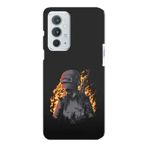 Силиконовый чехол с картинкой "Герой Pubg" на OnePlus 9RT (В огне)