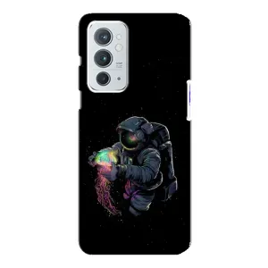 Силиконовый Чехол с принтом "Космонавты" на OnePlus 9RT (В руках земля)